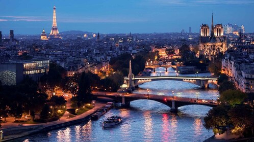 Paris : croisière fluviale en soirée avec musique et boissons en option