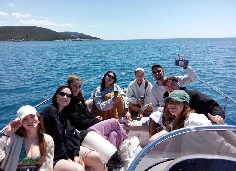 Picture 1 for Activity Kotor: Boat Cruise with Blue Cave Swim and Submarine Base