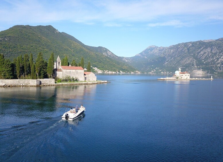 Picture 5 for Activity Kotor: Boat Cruise with Blue Cave Swim and Submarine Base