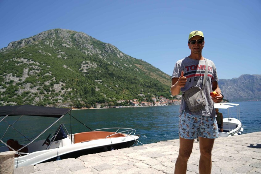 Picture 6 for Activity Kotor: Boat Cruise with Blue Cave Swim and Submarine Base