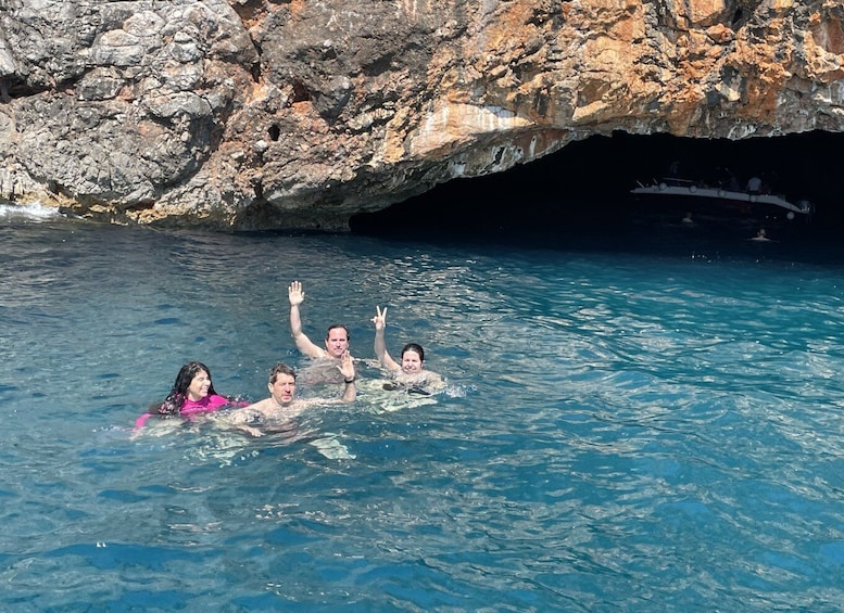 Kotor: Boat Cruise with Blue Cave Swim and Submarine Base