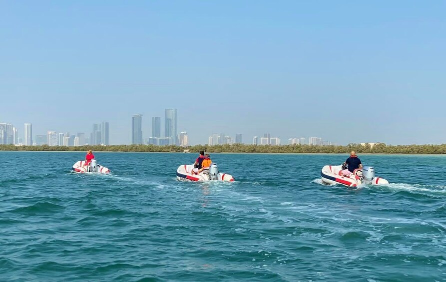 Picture 11 for Activity Abu Dhabi: Yas Island Self-Driving Guided Speedboat Tour