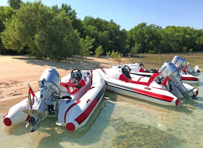 Picture 9 for Activity Abu Dhabi: Yas Island Self-Driving Guided Speedboat Tour