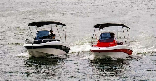 Como: Personlig utleie av motorbåt ved Comosjøen