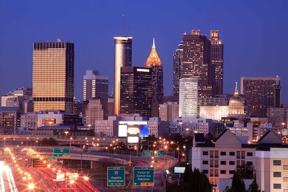 Atlanta: City Lights Night Tour med foton och middag
