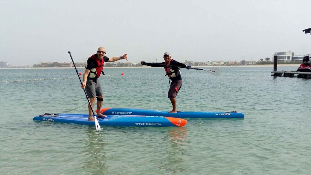 Picture 7 for Activity Dubai: Palm Jumeirah Paddle Boarding Tour