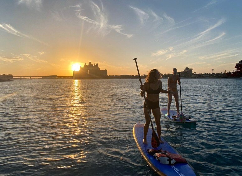 Dubai: Palm Jumeirah Paddle Boarding Tour