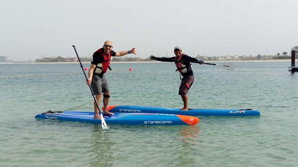 Picture 7 for Activity Dubai: Palm Jumeirah Paddle Boarding Tour