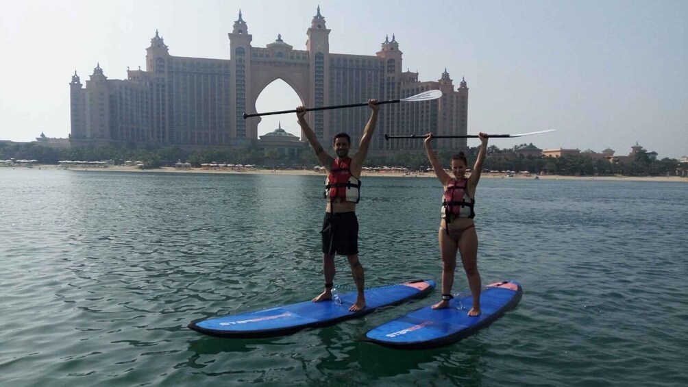 Picture 3 for Activity Dubai: Palm Jumeirah Paddle Boarding Tour