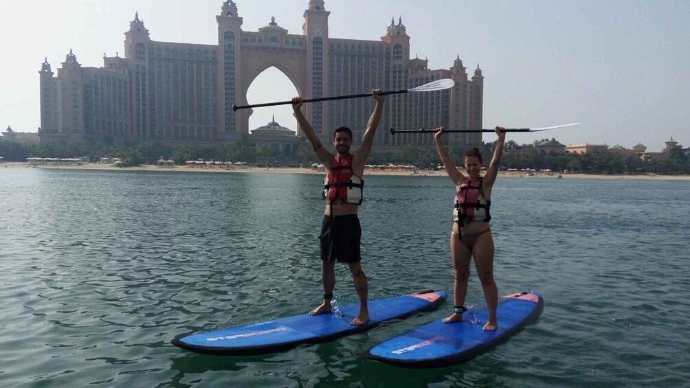 Picture 3 for Activity Dubai: Palm Jumeirah Paddle Boarding Tour