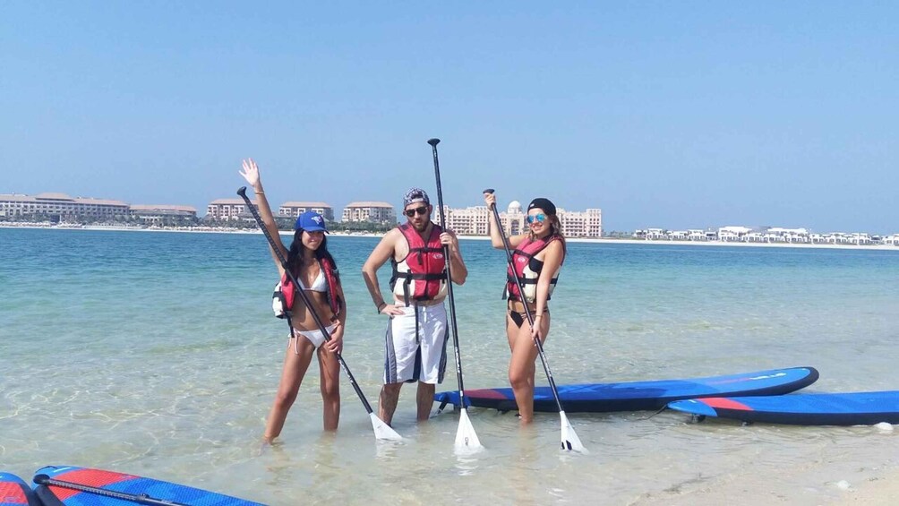 Picture 6 for Activity Dubai: Palm Jumeirah Paddle Boarding Tour