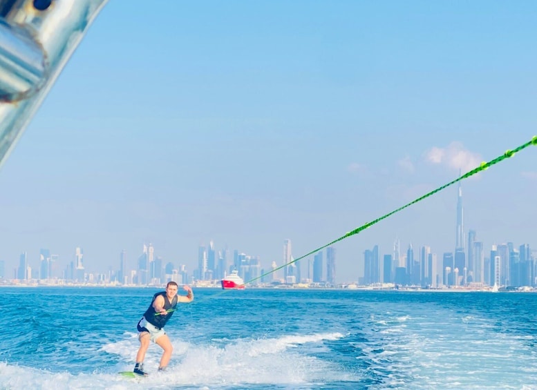 Picture 1 for Activity Dubai: Private Speedboat and Wakeboard Experience