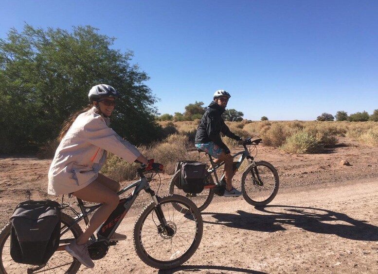 From San Pedro de Atacama: Laguna Cejar E-biking Adventure