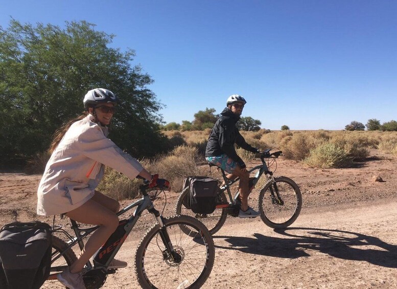 From San Pedro de Atacama: Laguna Cejar E-biking Adventure