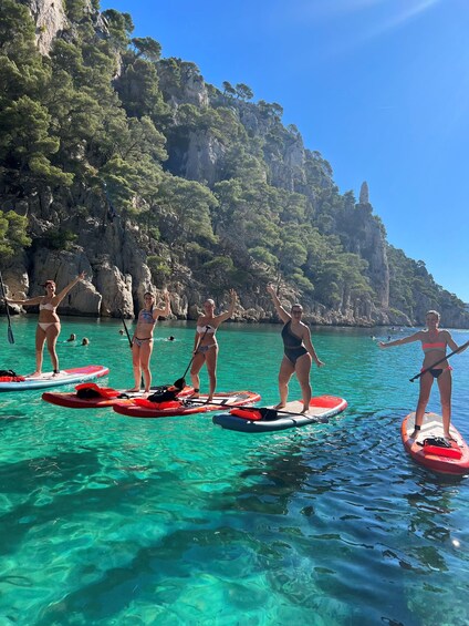 Picture 4 for Activity Cassis: Calanques National Park Standup Paddleboarding Tour