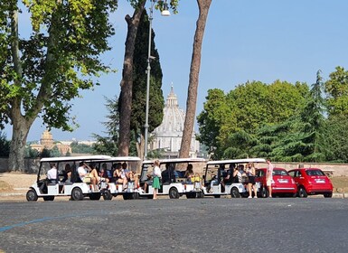 Rome: Stadstour per golfkarretje met gelato