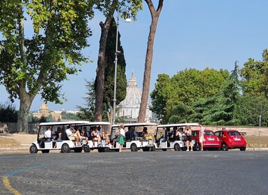 Rome: Stadstour per golfkarretje met gelato