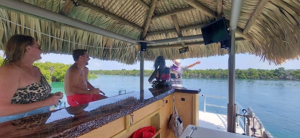 Picture 7 for Activity Key West: Private Tiki Bar Party Boat & Mini Sandbar