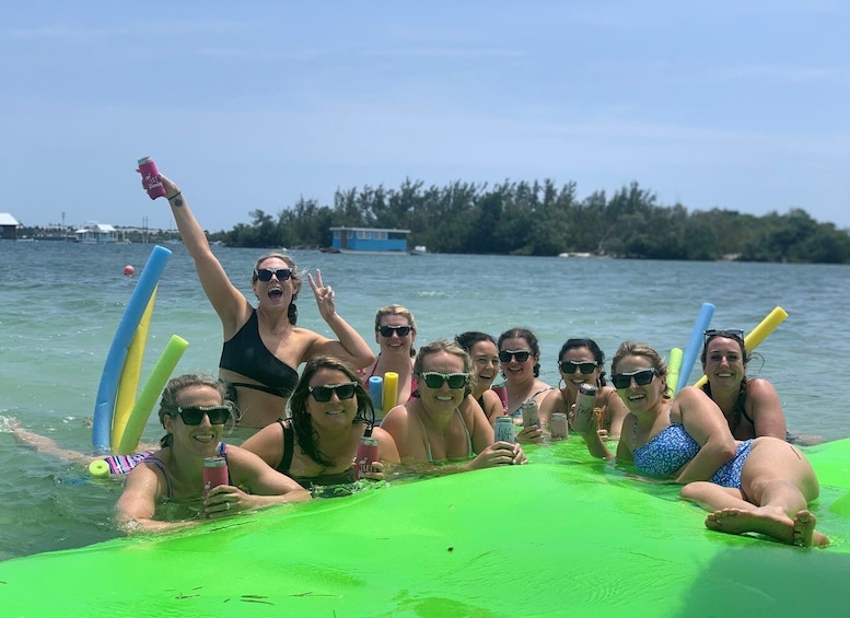 Picture 2 for Activity Key West: Private Tiki Bar Party Boat & Mini Sandbar