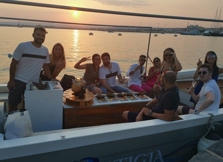 Picture 1 for Activity Syracuse: Ortigia Sunset Cruise with Aperitif