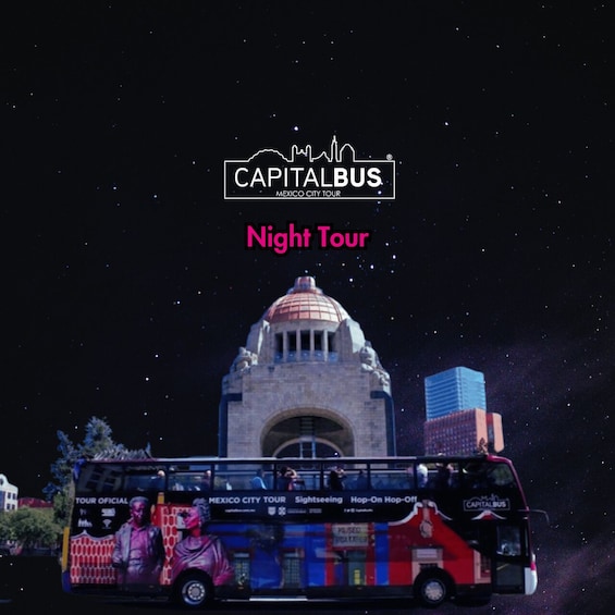 Mexico City: Double Decker Bus Night Tour