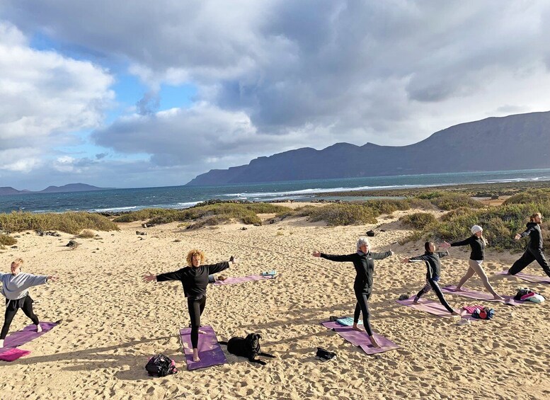 Picture 3 for Activity Lanzarote: Volcanic Yoga Session with Ocean Views