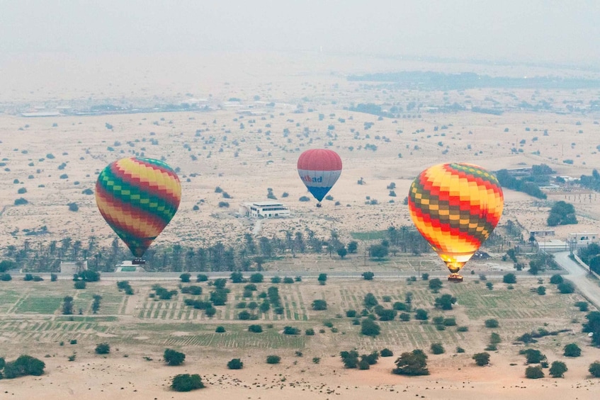 Picture 6 for Activity Dubai: Sunrise Air Balloon Ride with Camel Ride & Breakfast