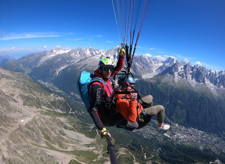 Picture 2 for Activity Chamonix-Mont-Blanc: Mountain Tandem Paragliding Flight