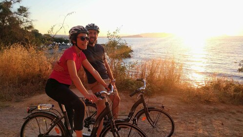 Alternativ cykeltur ved solnedgang i Chania