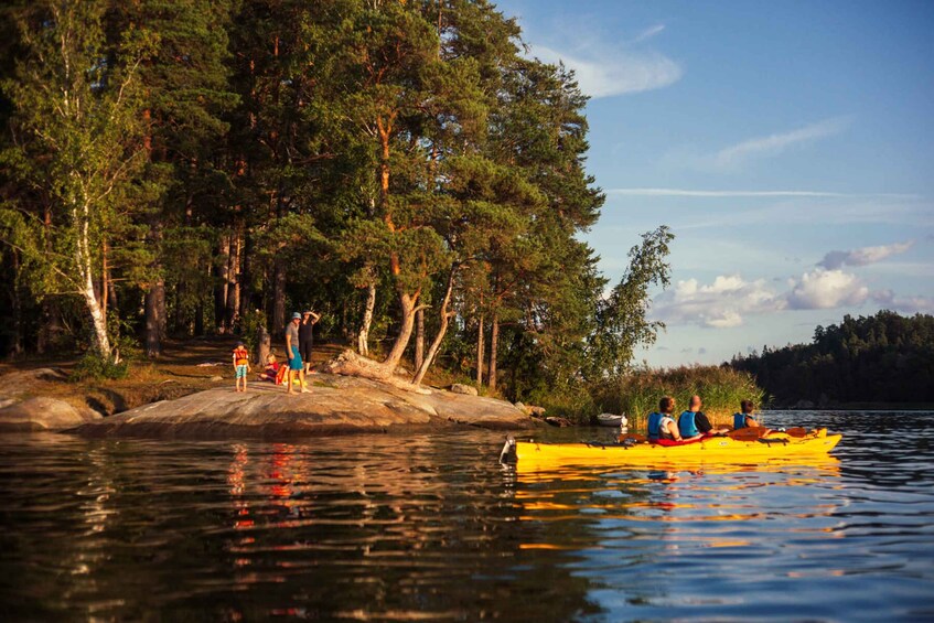 Picture 7 for Activity Vaxholm: Stockholm Archipelago Sunset Kayaking Tour and Fika