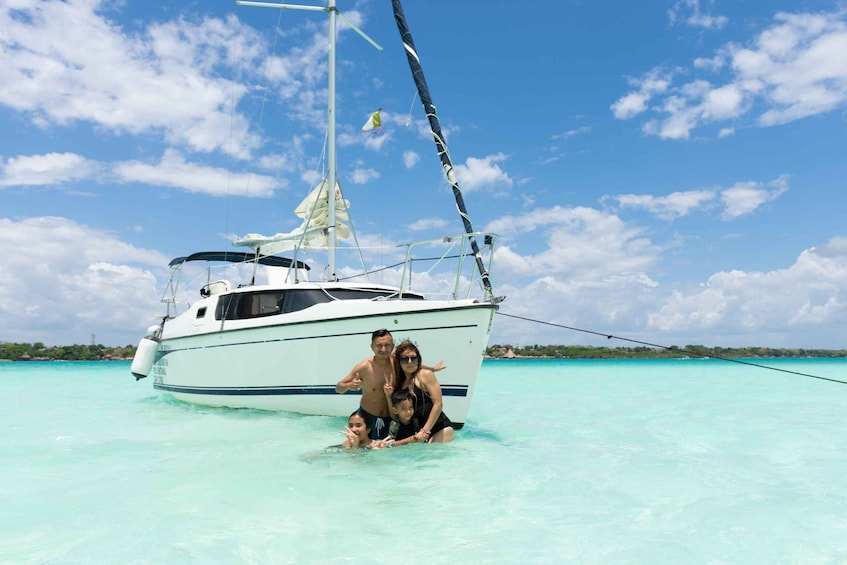 Picture 9 for Activity Bacalar: Private Sailboat Tour with Lagoon Swimming