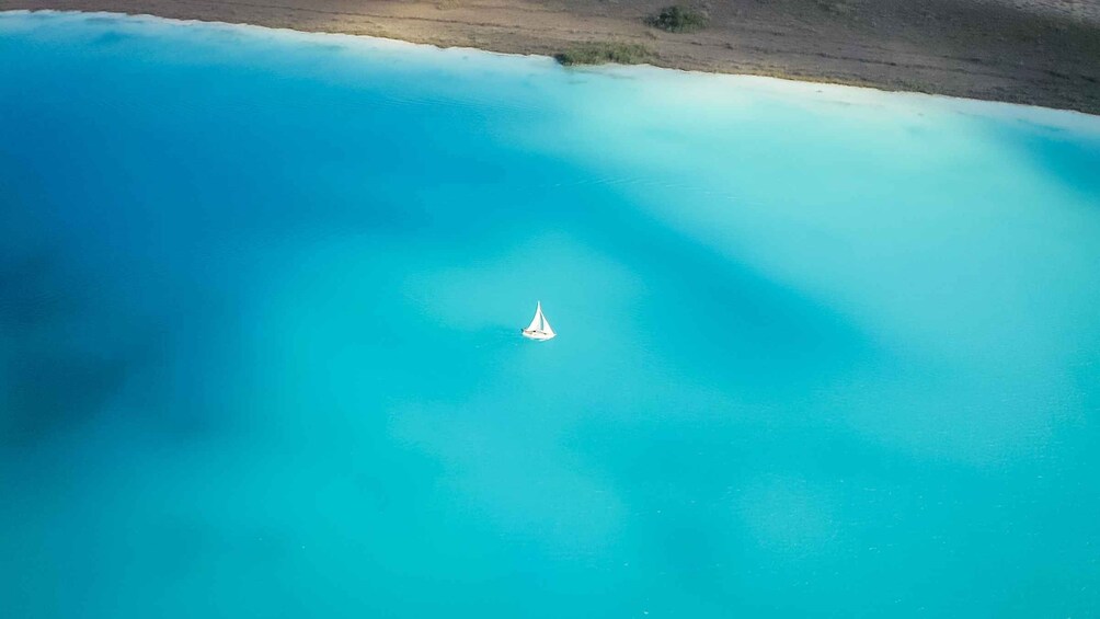 Picture 1 for Activity Bacalar: Private Sailboat Tour with Lagoon Swimming