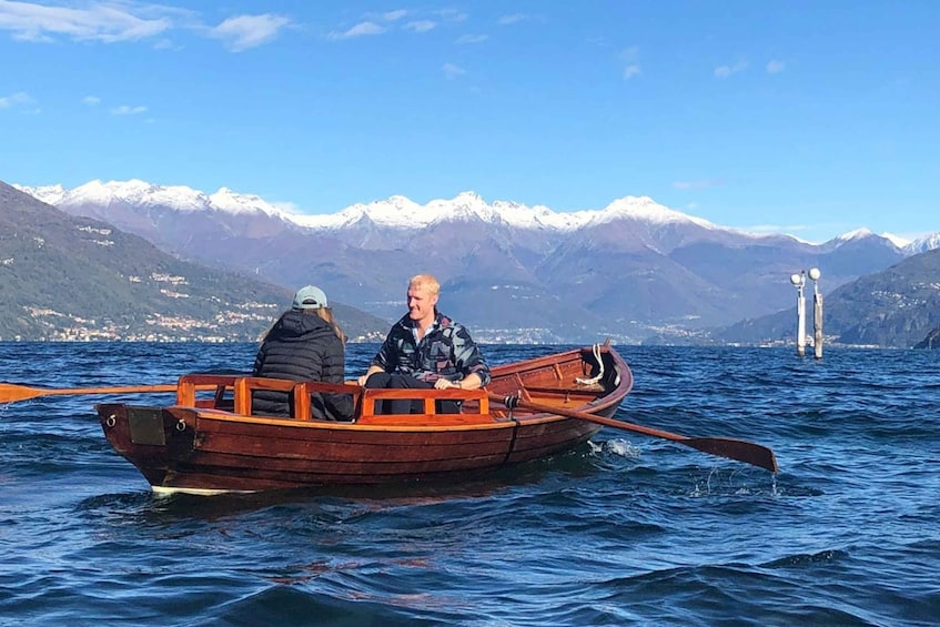 Picture 2 for Activity Bellagio: Vintage Wooden Boat Rowing Experience on Lake Como