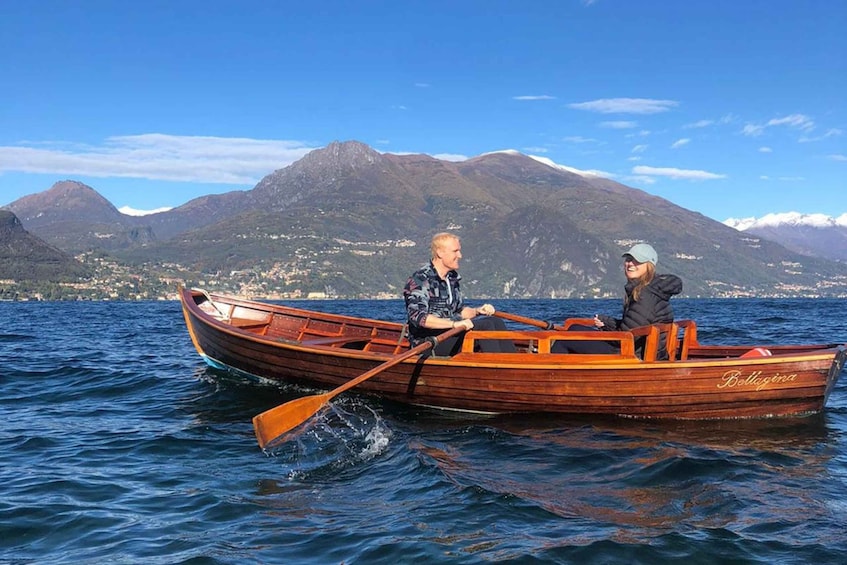 Picture 3 for Activity Bellagio: Vintage Wooden Boat Rowing Experience on Lake Como