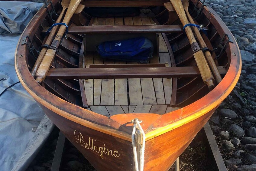 Picture 1 for Activity Bellagio: Vintage Wooden Boat Rowing Experience on Lake Como