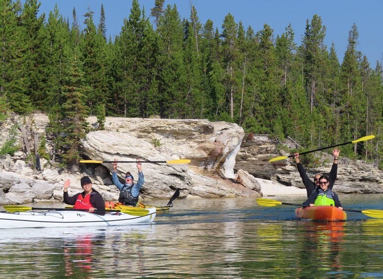 Picture 5 for Activity Grant Village: Yellowstone Lake Guided Kayak Tour