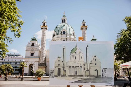 Wien: Konstkurs i målning av St Charles-kyrkan