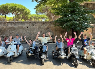 Rom: Highlights Vespa-Seitenwagen-Tour mit Kaffee und Gelato