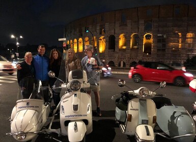 Rome: Highlights Vespa Sidecar Tour with Coffee and Gelato