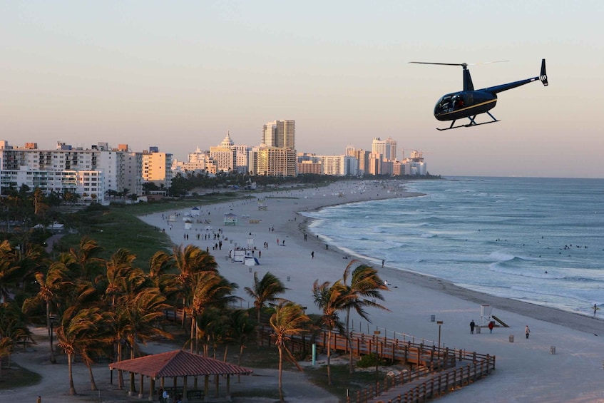 Picture 3 for Activity Miami: Private Romantic Helicopter Tour with Champagne
