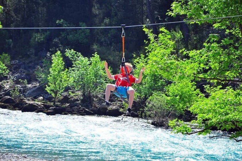 Antalya Rafting & Jeep Safari & Zip Line Combo Tour