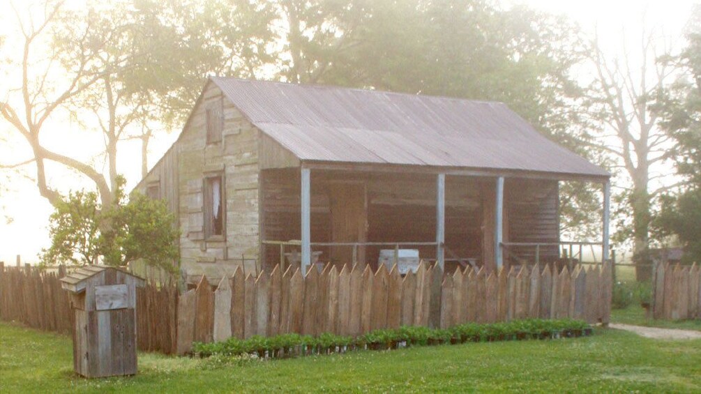 Slave quarters on a plantation in New Orleans