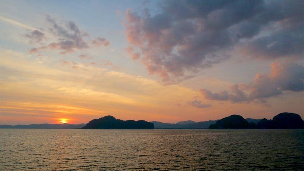 Beautiful sunset view in Phuket