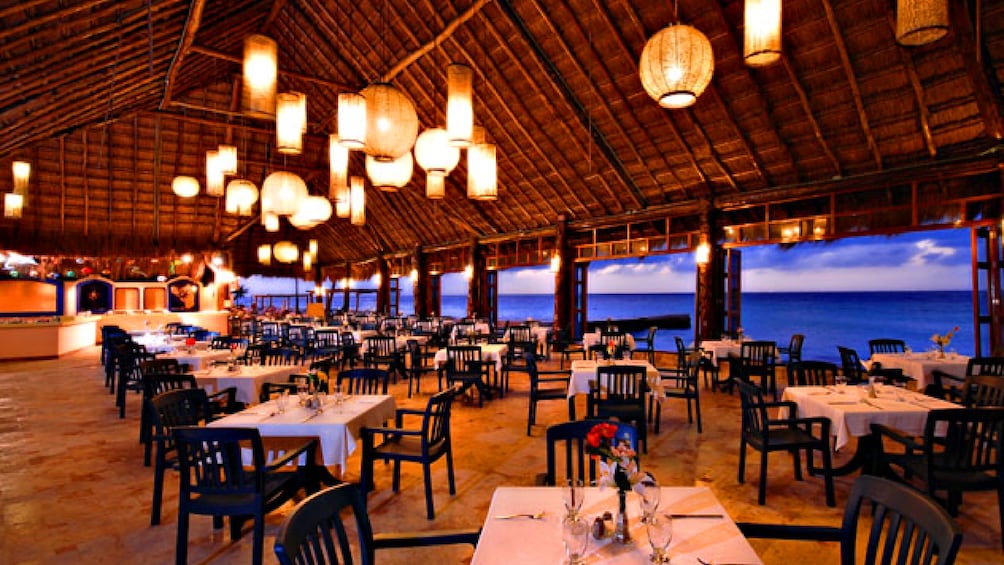 Dining are of Mexican resort