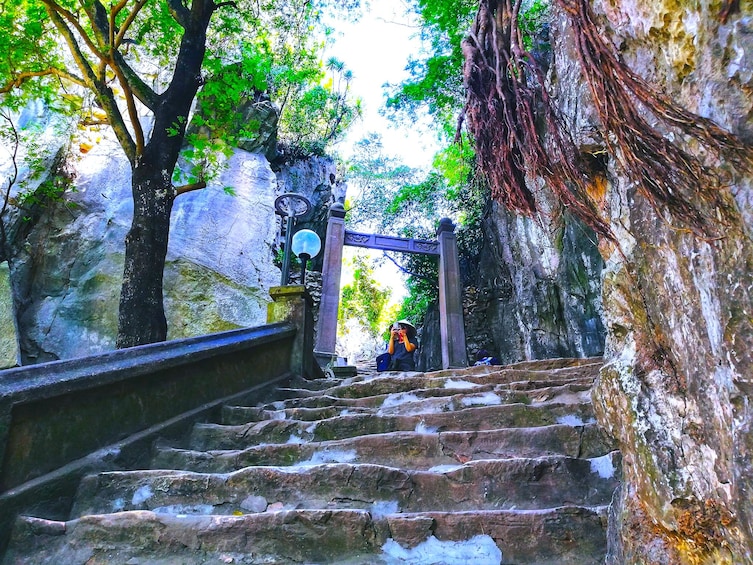 Show item 4 of 10. Marble Mountains & Linh Ung Pagoda from Hoi An