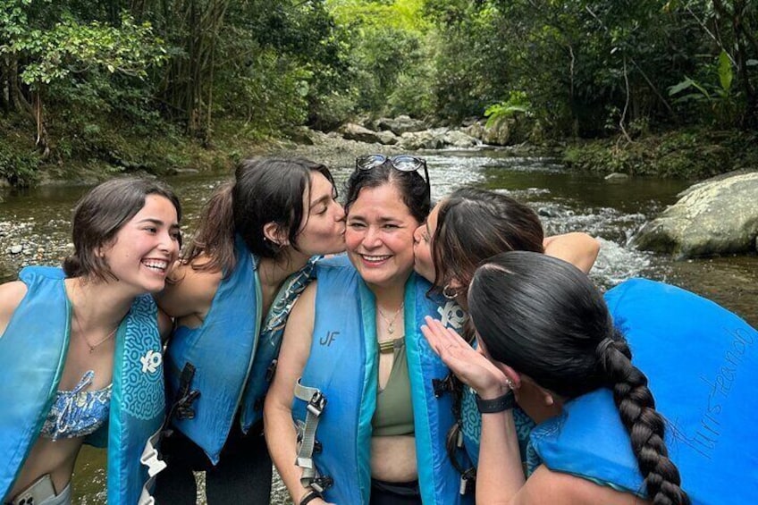 The Adventure in El Yunque Rainforest Waterslides, Waterfalls & Rope Swing 