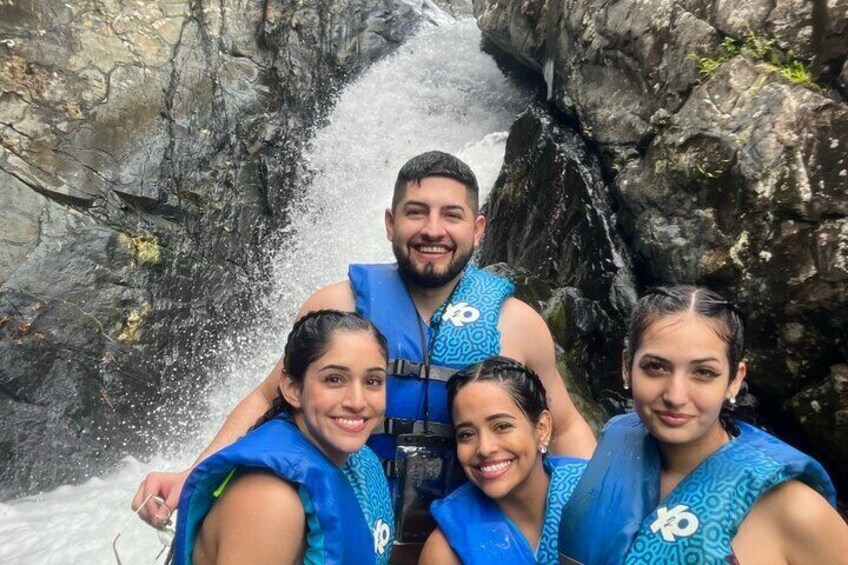 The Adventure in El Yunque Rainforest Waterslides, Waterfalls & Rope Swing 