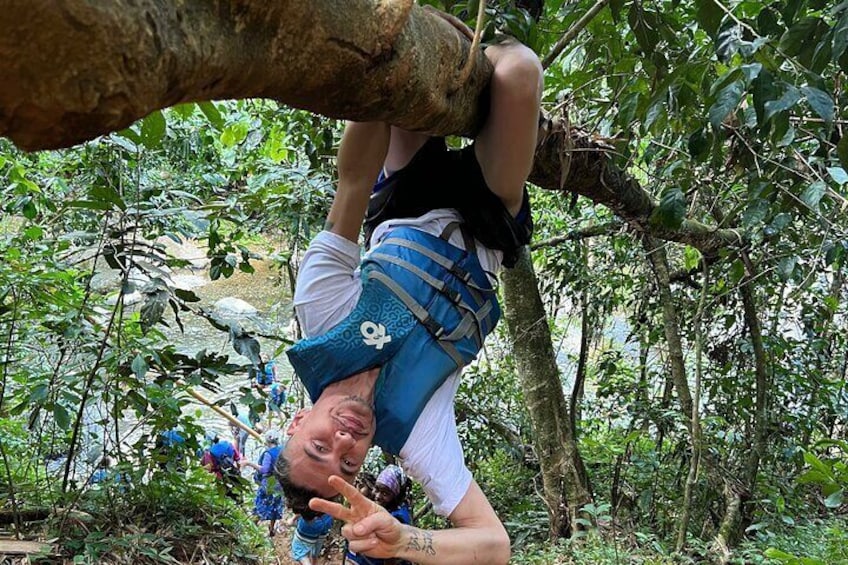 The Adventure in El Yunque Rainforest Waterslides, Waterfalls & Rope Swing