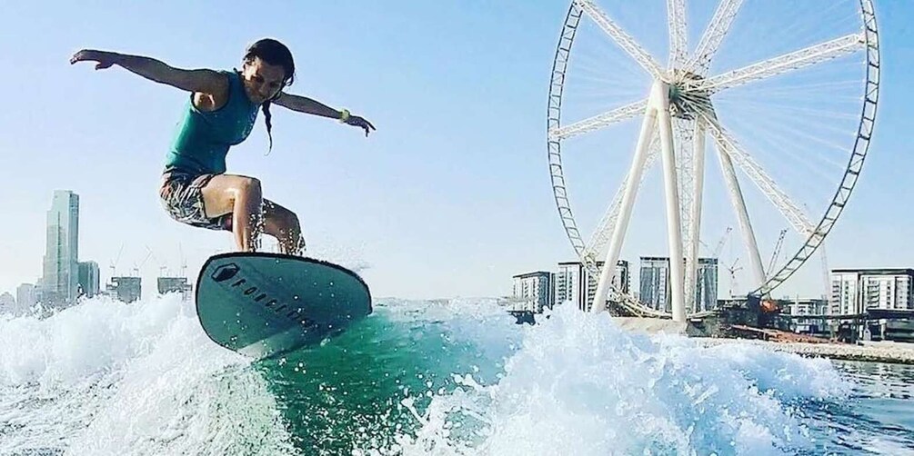 Picture 1 for Activity Dubai: Dubai Marina Wakesurfing or Wakeboarding Experience