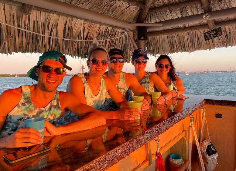 Picture 2 for Activity Key West: Private Tiki Boat Sunset Cruise